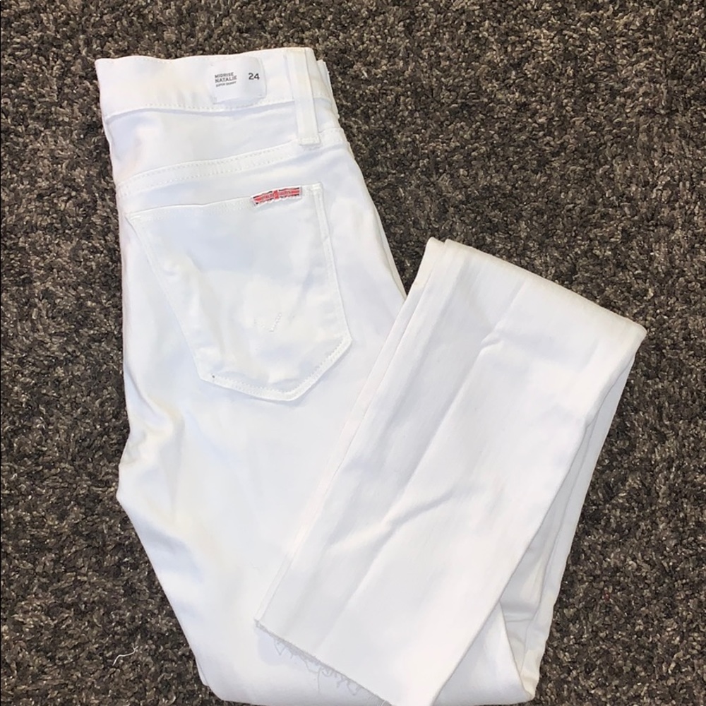 Hudson Jeans White Midrise Natalie Super Skinny